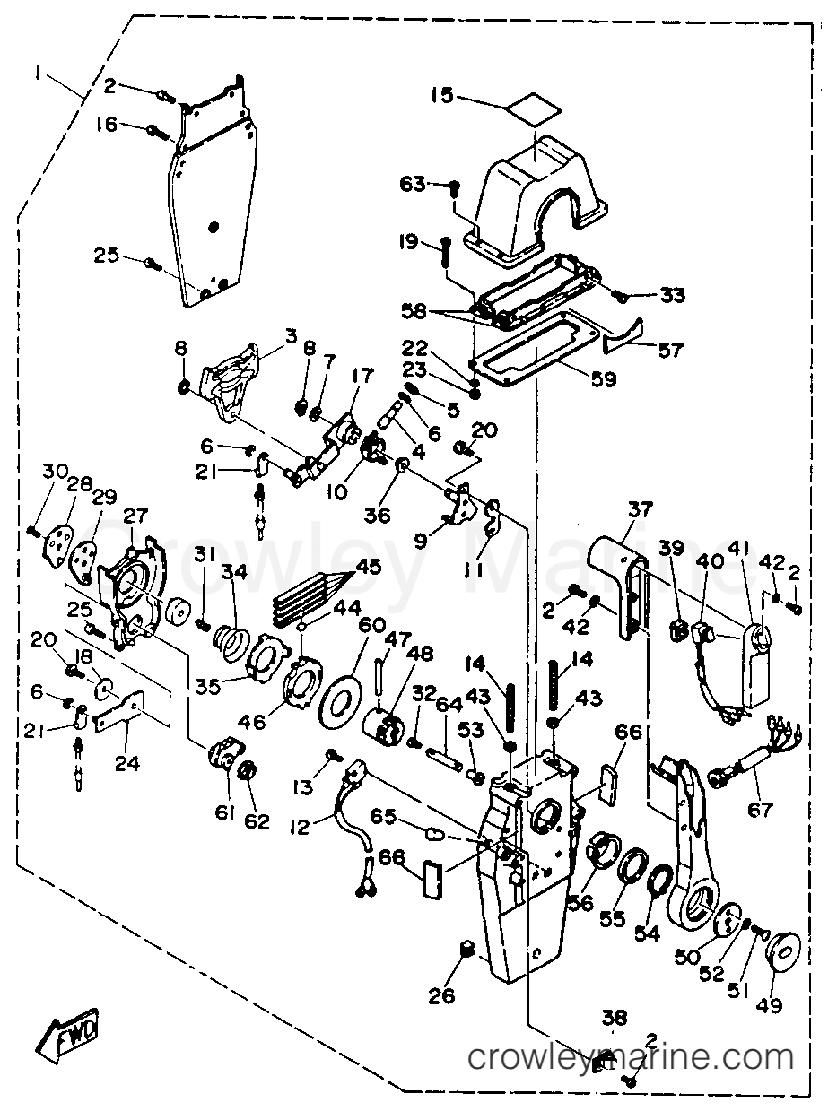 Yamaha Motors INTERMEDIATE - REMOTE CONTROL COMPONENT PARTS 2