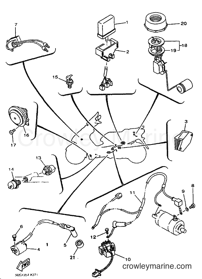 1999 Scooter YP125E - YP125E (5DS8) [010] - ELECTRICAL 1