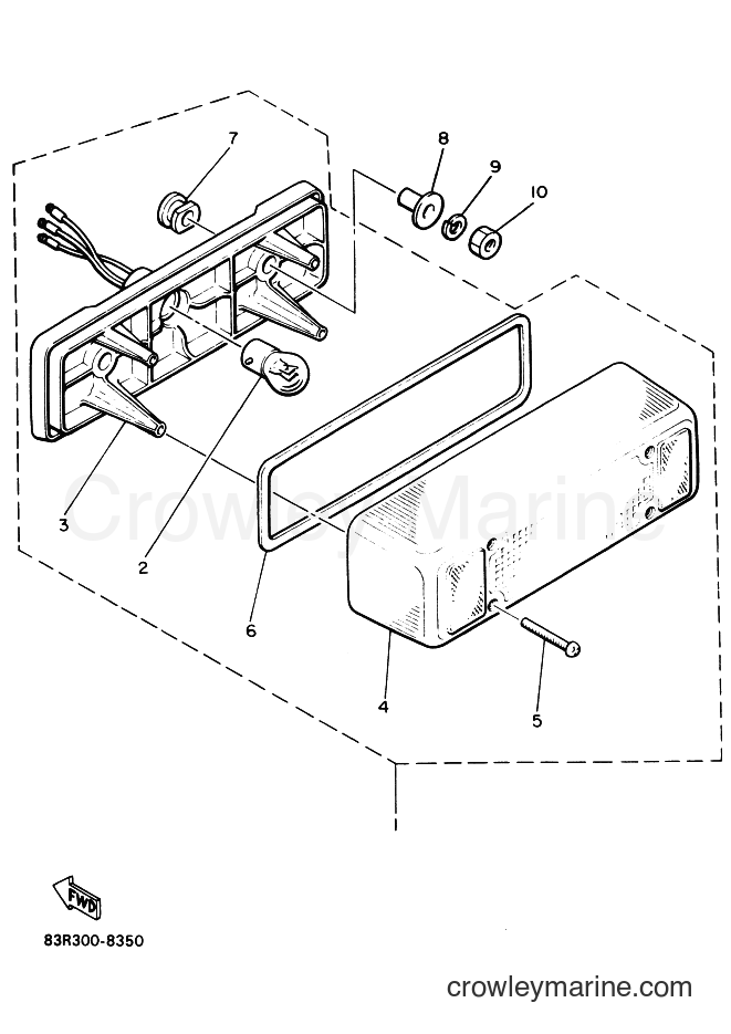 1988 Snowmobile VK540 - VK540 (84R0) [010] - TAILLIGHT
