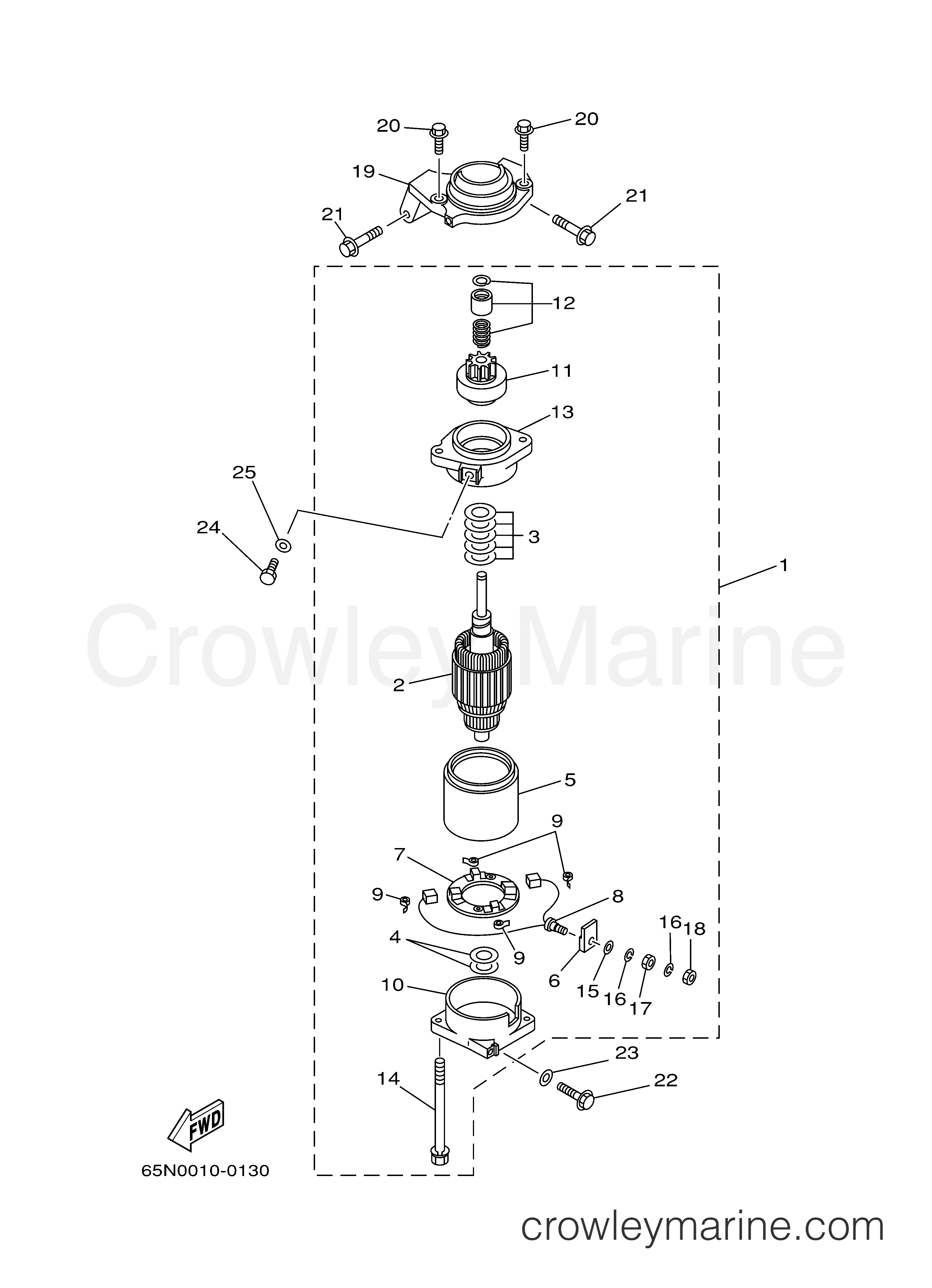 Yamaha Motors V150TLRY - STARTING MOTOR