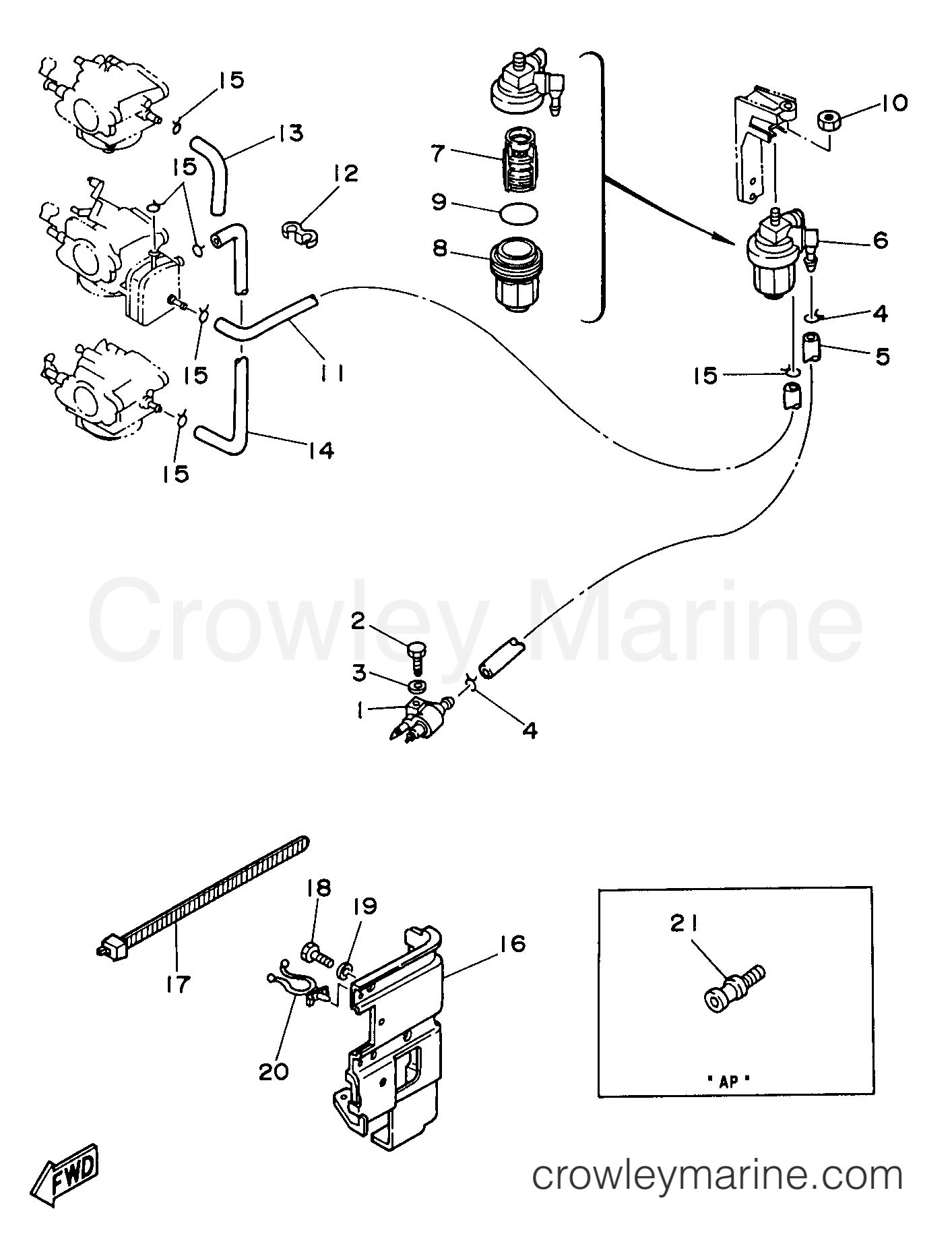 Yamaha Motors 25MLHV3 - FUEL
