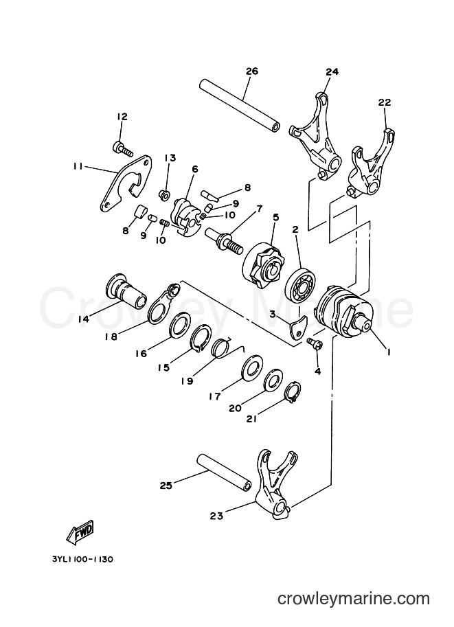 1999 Street Bike TZ250 - TZ250 (4TW4) [060] - SHIFT CAM & FORK