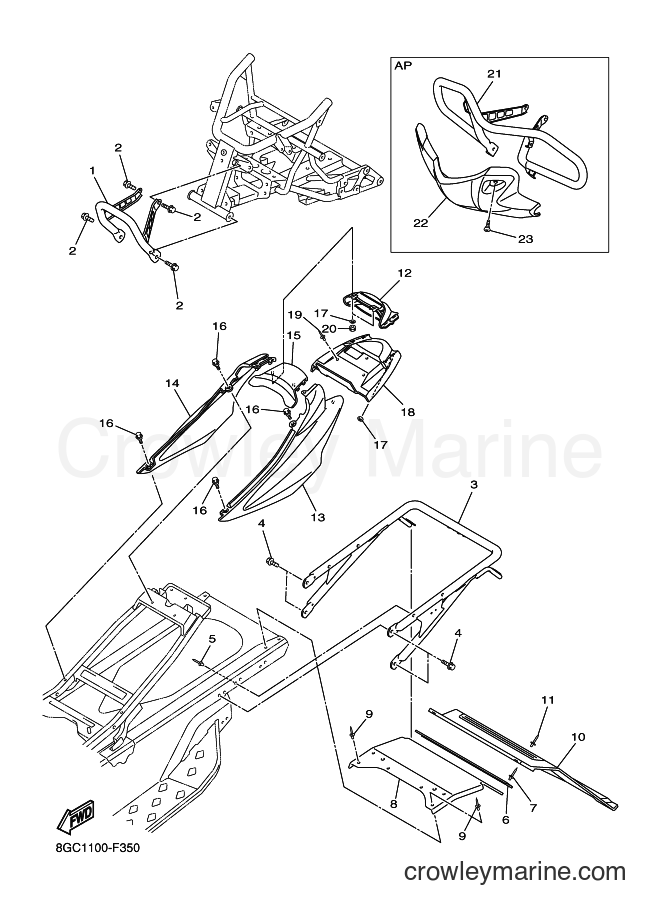 Yamaha Motors RT50 (8GC2) [010] - BUMPER