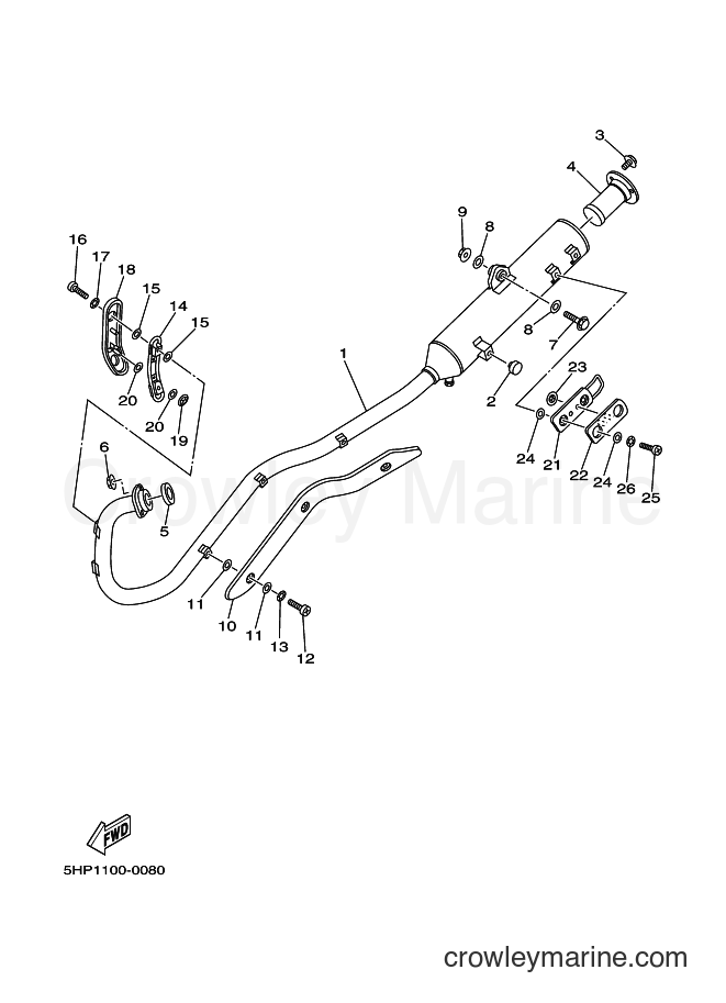 2000 Dirt Bike TT-R125 - TT-R125 (5HP1) [060] - EXHAUST