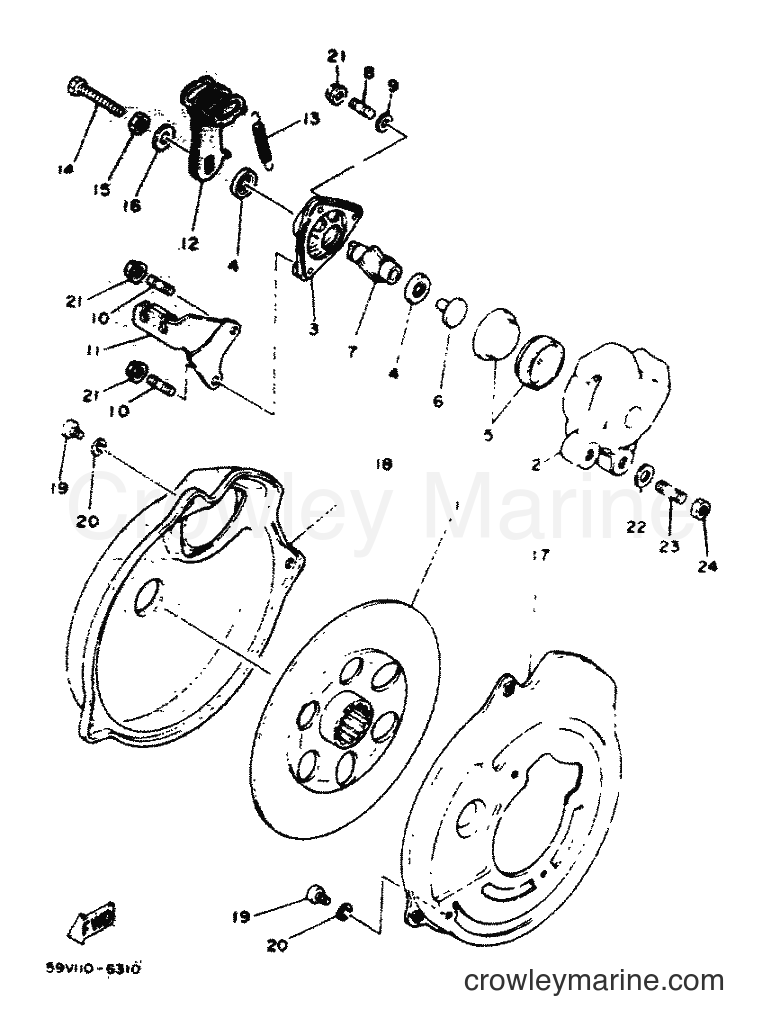 1986 ATV YFM225N - YFM225N (59V) [999] - BRAKE