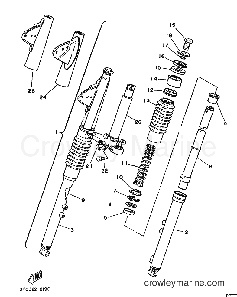 Yamaha Motors FS1 (2RU) [999] - FRONT FORK