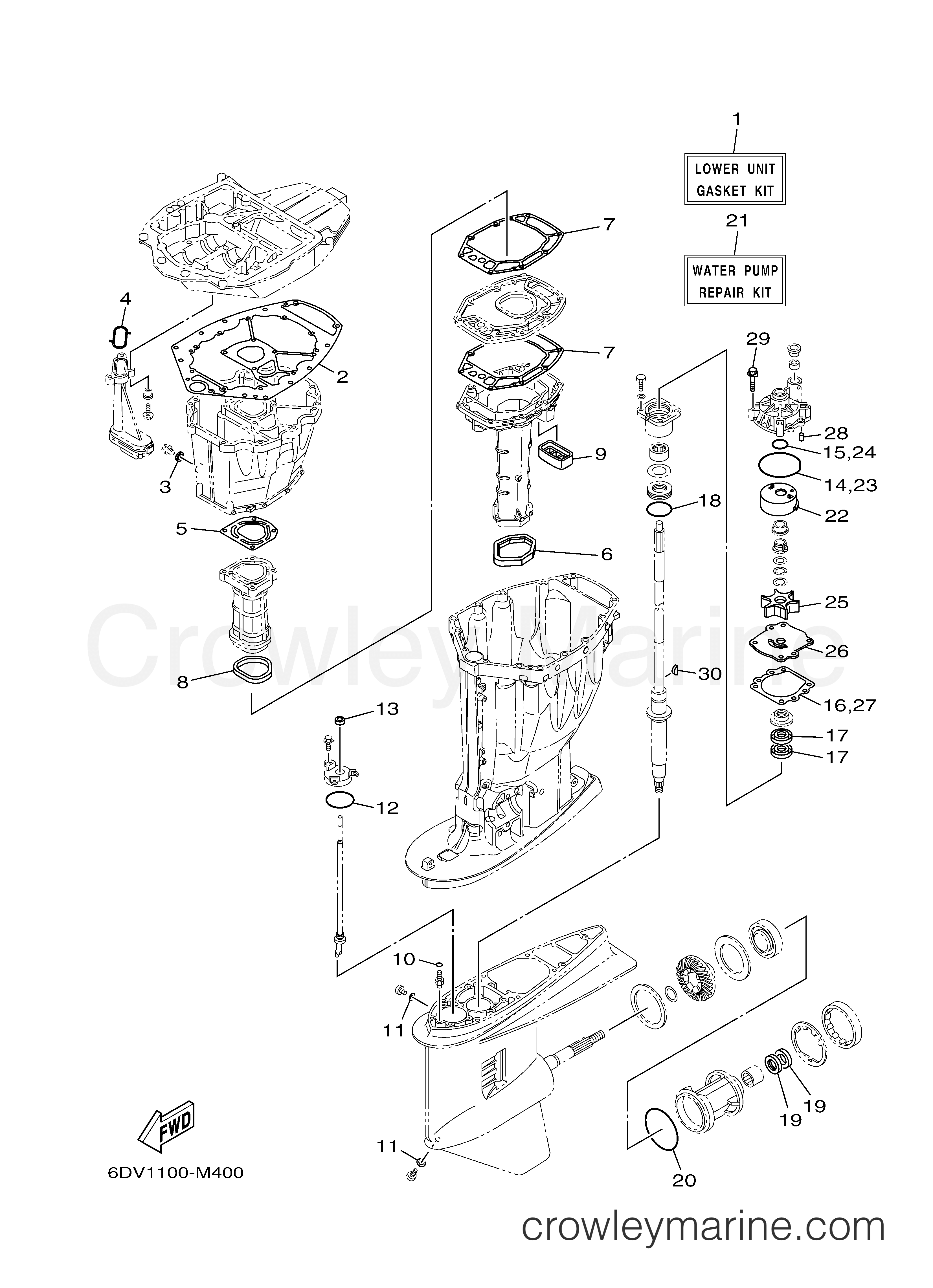 Yamaha Motors F200XCA - REPAIR KIT 2