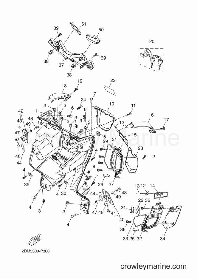 Yamaha Motors YP250RA (2DLB) [050] - LEG SHIELD