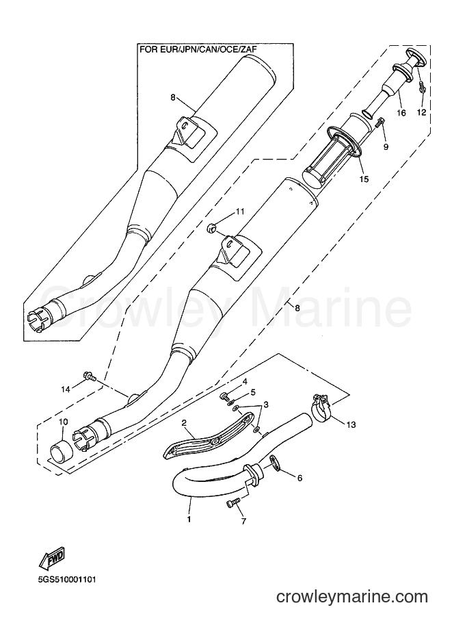 2000 Dirt Bike WR400F - WR400F (5GS6) [080] - EXHAUST