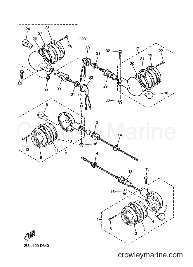 Yamaha Motors XV250 (46B6) [010] - FLASHER LIGHT