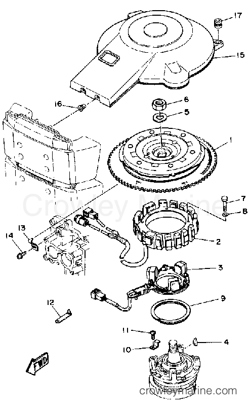 Yamaha Motors L150ETXDA - CDI MAGNETO