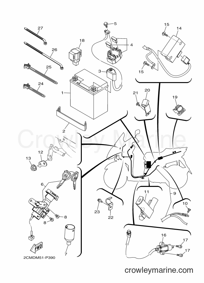 Yamaha Motors MW125A (2CMD) [020] - ELECTRICAL 1