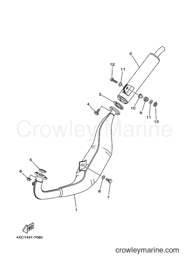 1998 Maxi-Scooter STR126A - STR126A (5BD1) [010] - EXHAUST