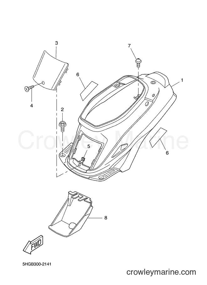 2002 Scooter CW50 - CW50 (5HGB) [040] - SIDE COVER