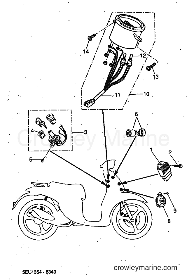 1999 Scooter YH50 - YH50 (5FV1) [010] - ELECTRICAL 1