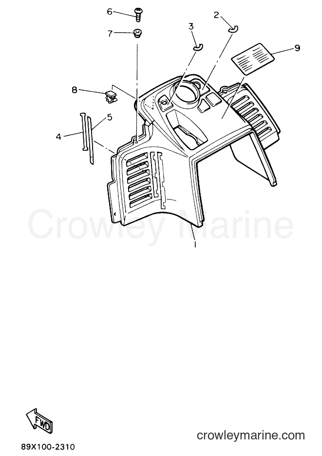1992 Snowmobile ET410TR - ET410TR (89X1) [010] - INSTRUMENT PANEL