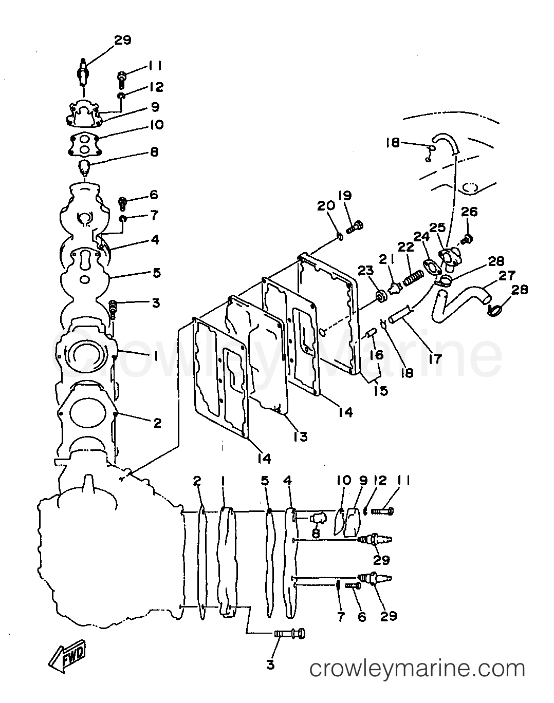 Yamaha Motors L130TXRV - CYLINDER CRANKCASE 2