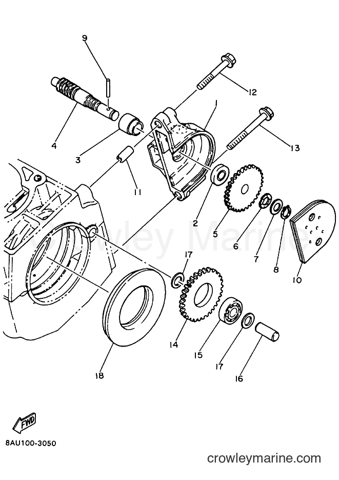 2009 Snowmobile VK540E - VK540E (8ACN) [010] - PUMP DRIVE GEAR