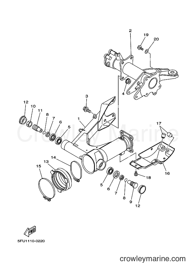 2001 ATV YFM400FWN - YFM400FWN (5FU8) [010] - REAR ARM