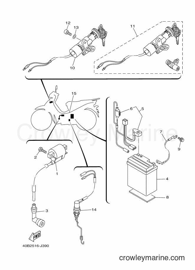 Yamaha Motors T110C (40B6) [010] - ELECTRICAL 1