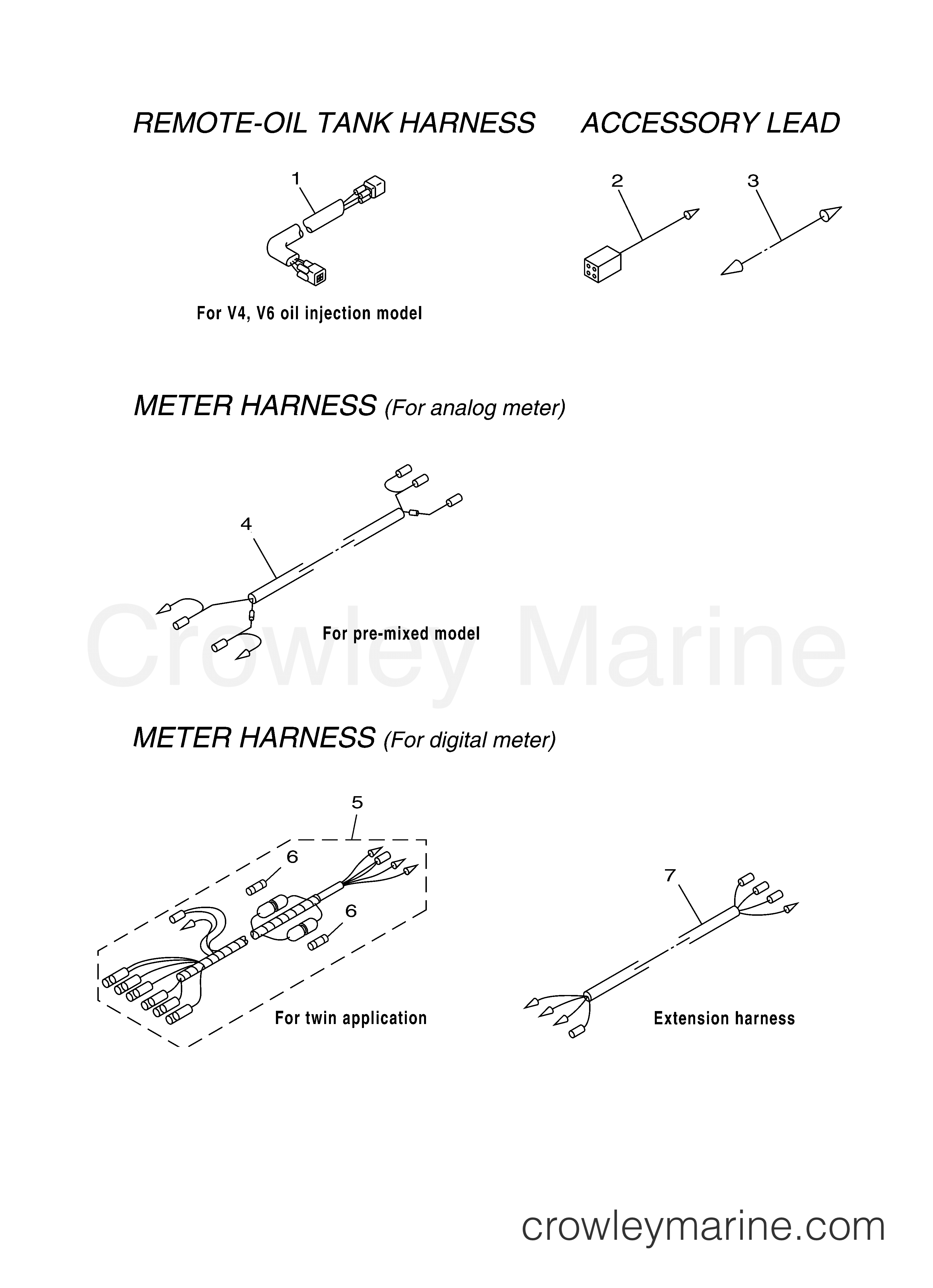 Yamaha Motors Rigging 2007 - ELECTRICAL WIRE HARNESS 1