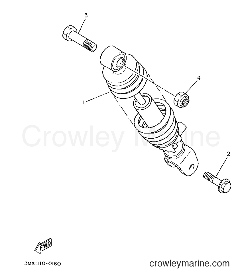 1996 Scooter CW50 - CW50 (4VV2) [999] - REAR SUSPENSION