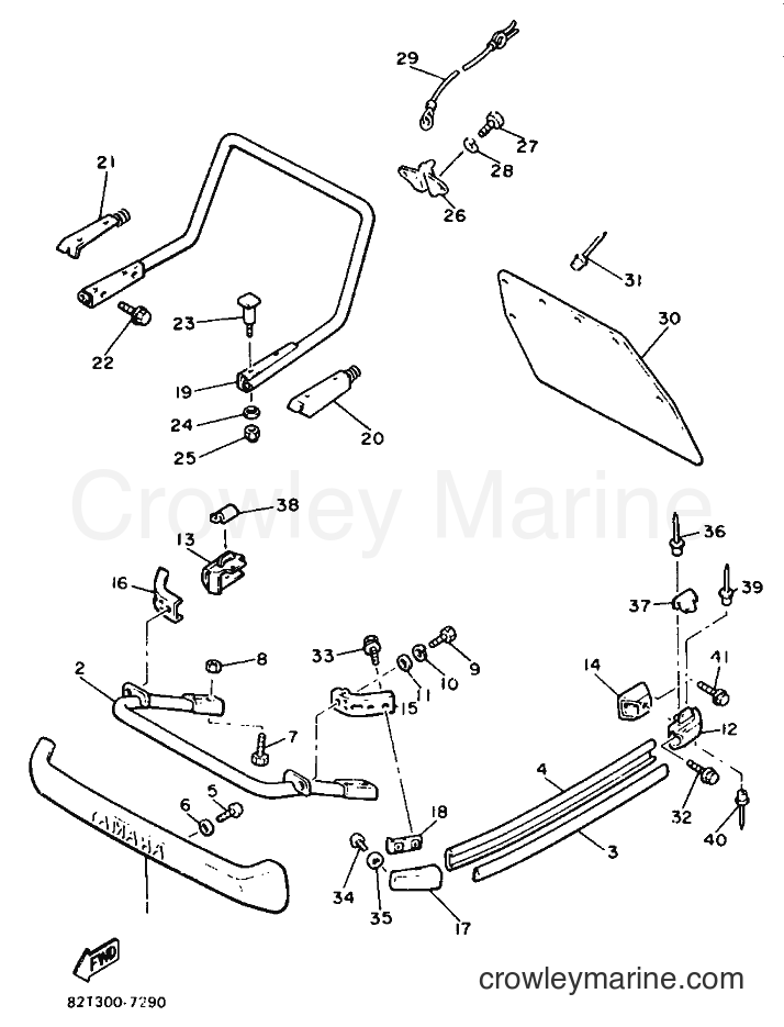 1987 Snowmobile ET340L - ET340L (82T) [999] - BUMPER
