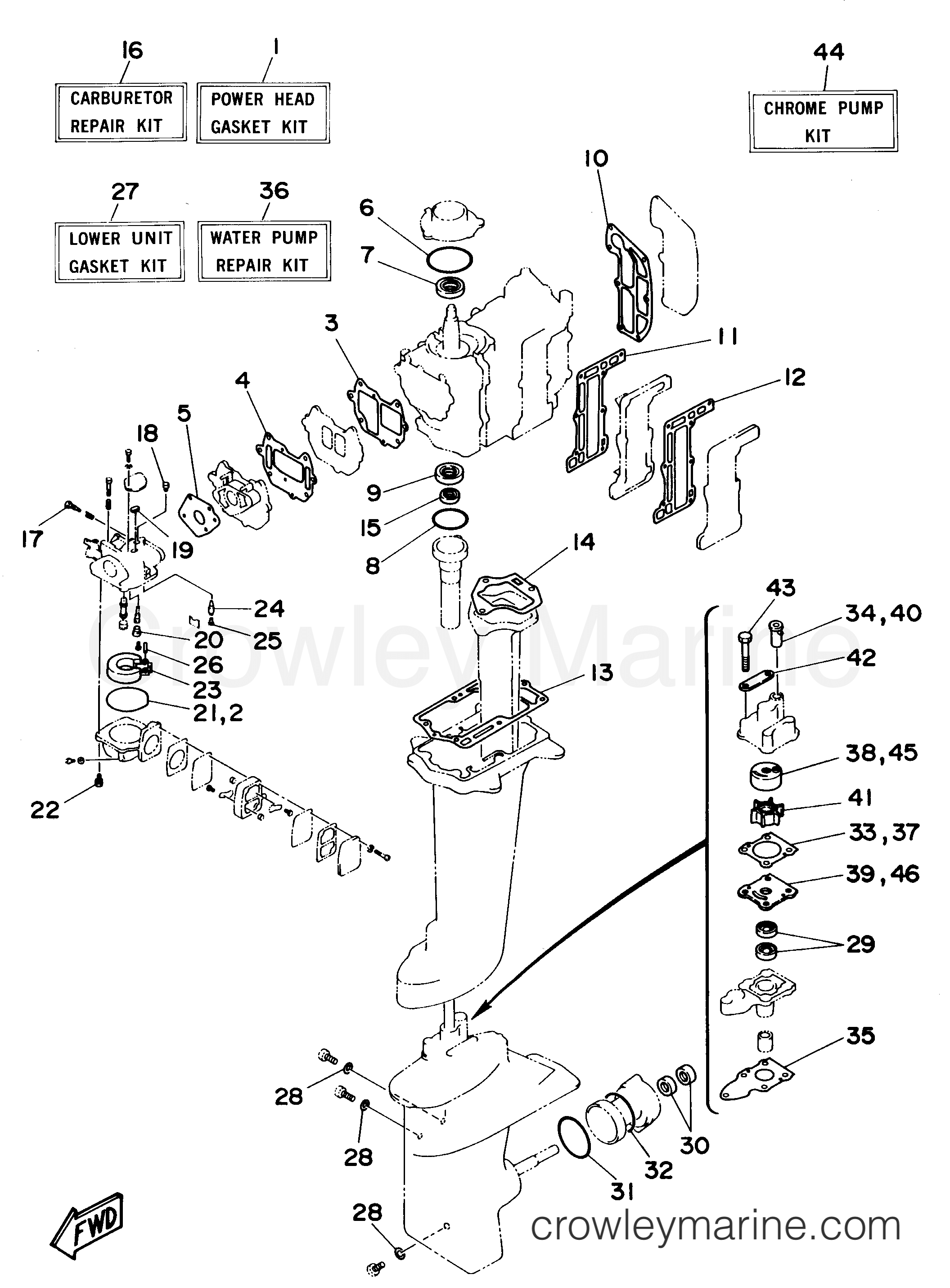 Yamaha Motors 6MSHT - REPAIR KIT