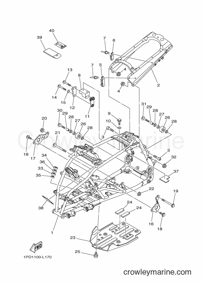 Yamaha Motors YFZ450 (1PD3) [010] - FRAME
