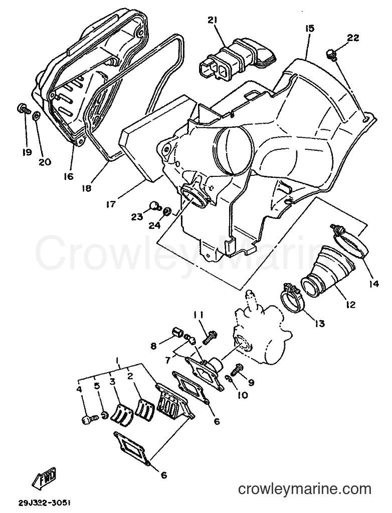 1992 Scooter DT50M - DT50M (3TG2) [999] - INTAKE