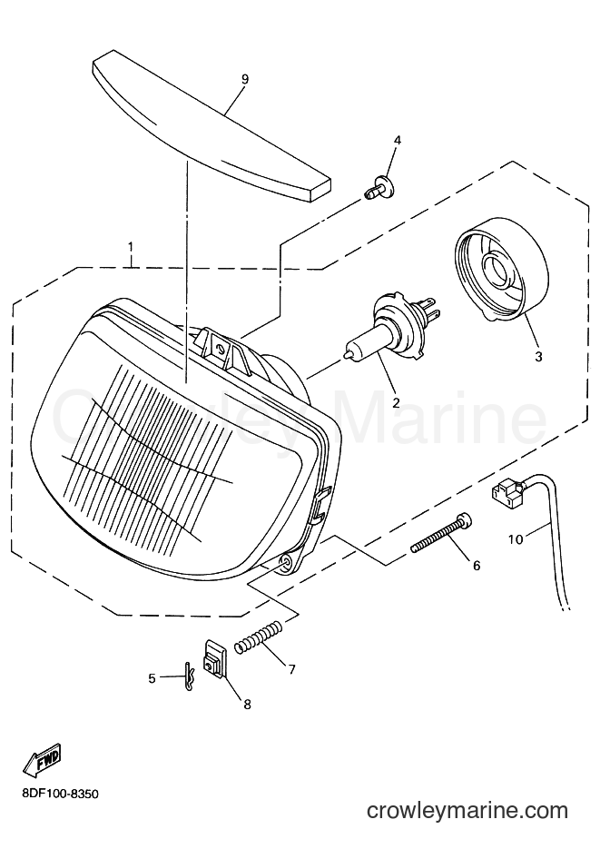 Yamaha Motors VT600 (8EB2) [020] - HEADLIGHT