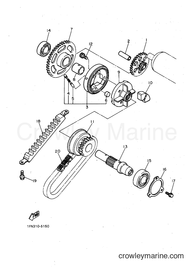 1987 Sport Bike FZ750 T - FZ750 T (2MG) [99A] - STARTER