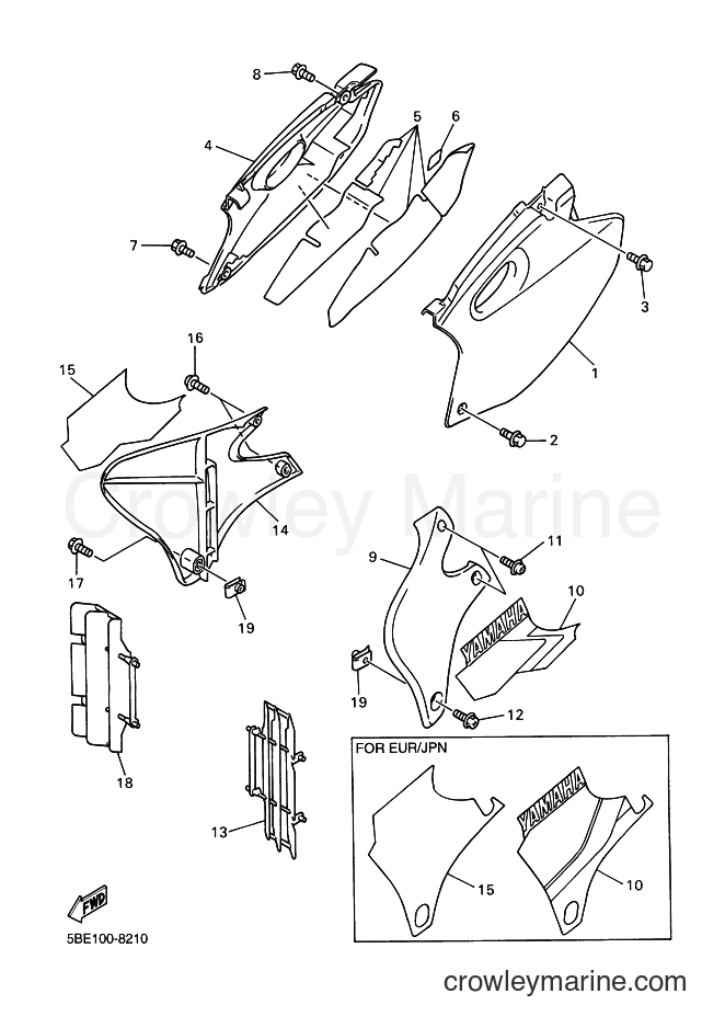 1998 Dirt Bike YZ400F - YZ400F (5BE2) [090] - SIDE COVER
