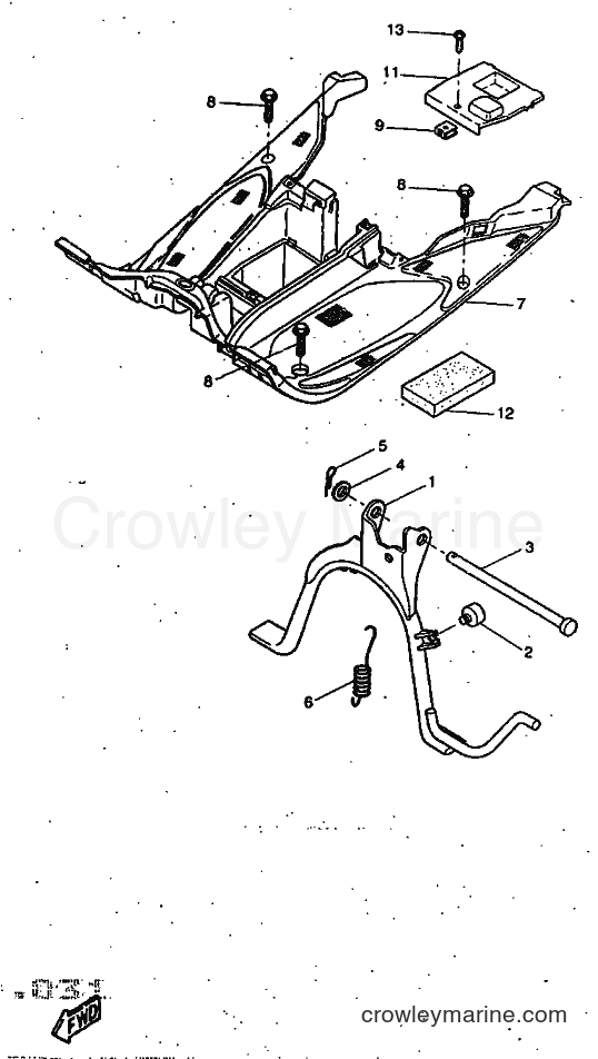 Yamaha Motors YQ50 (5DP1) [999] - STAND & FOOTREST