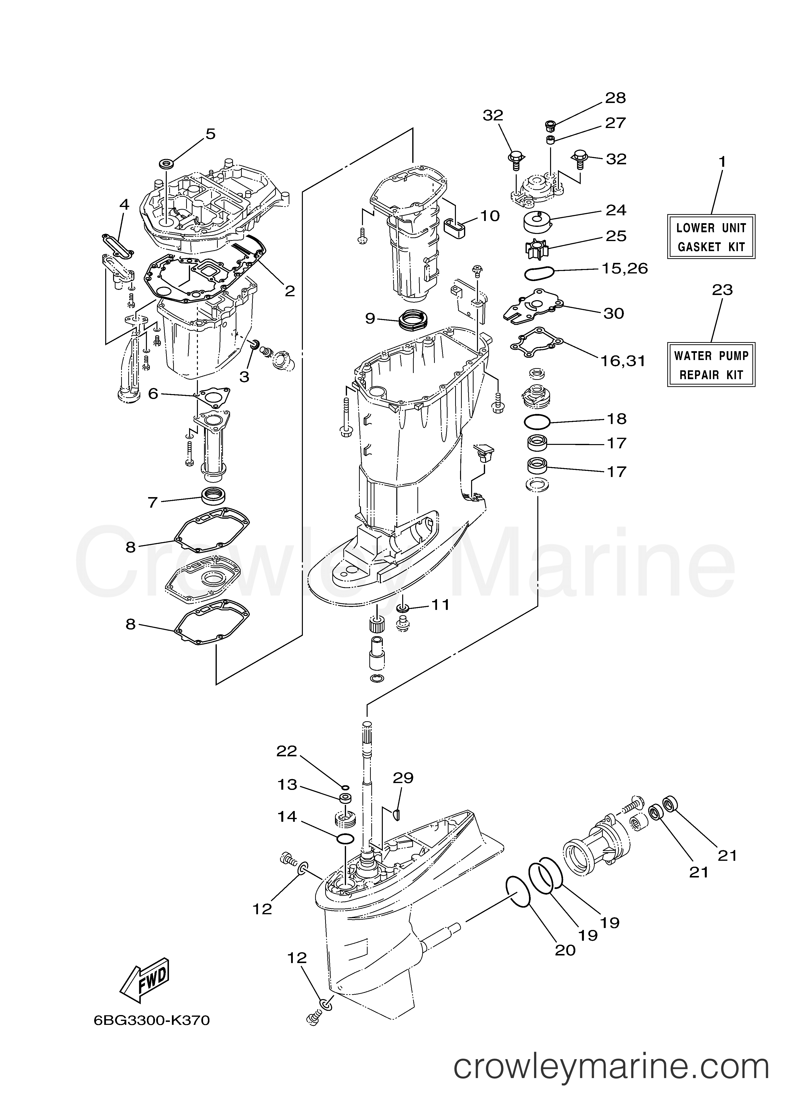 Yamaha Motors F30LA - REPAIR KIT 2