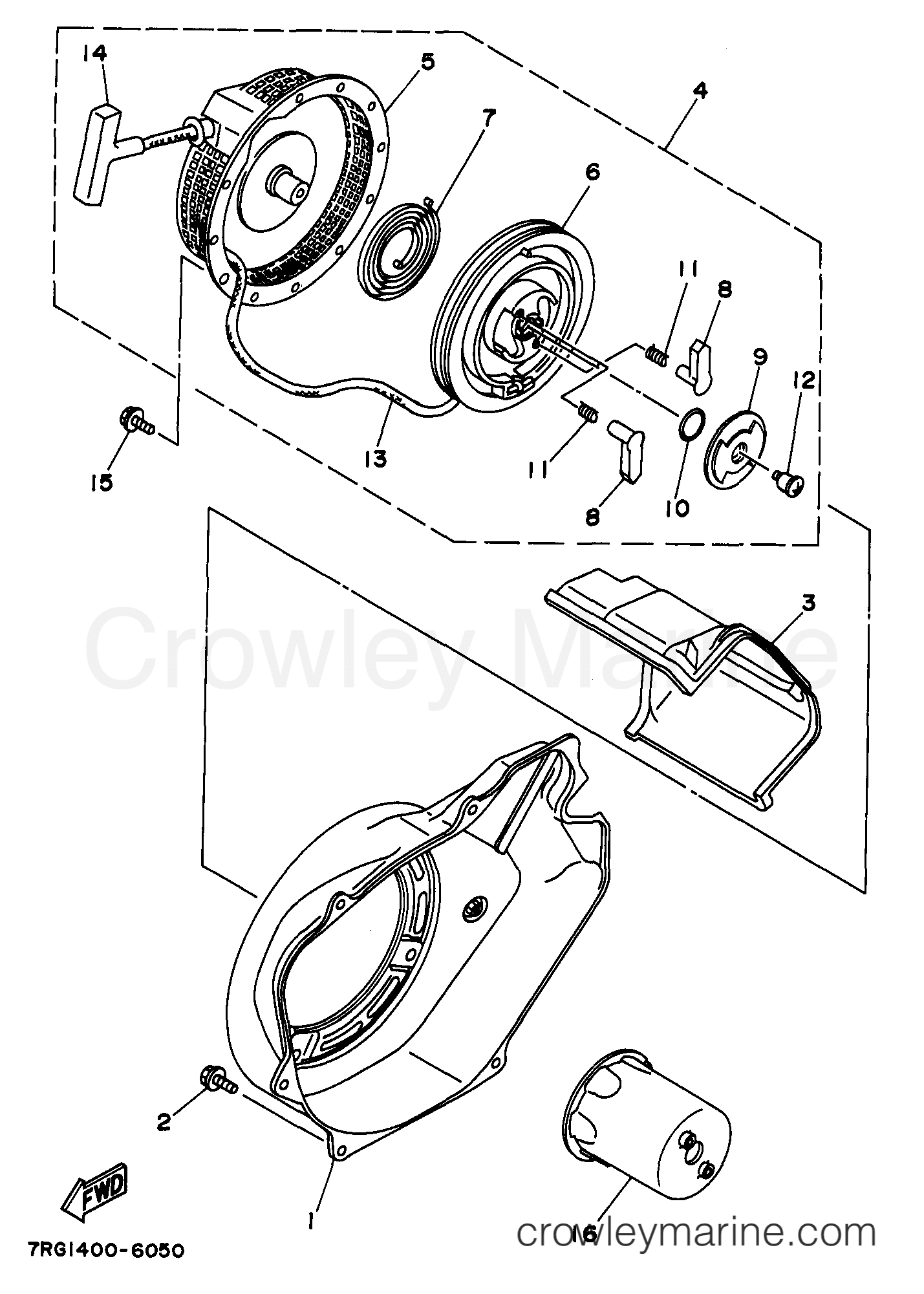 Yamaha Motors YG6600D - AIR SHROUD STARTER ALL