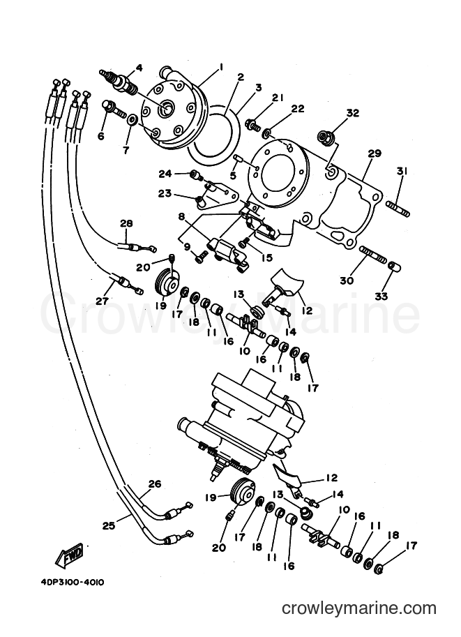 1994 Street Bike TZ250 - TZ250 (4DP3) [030] - CYLINDER HEAD