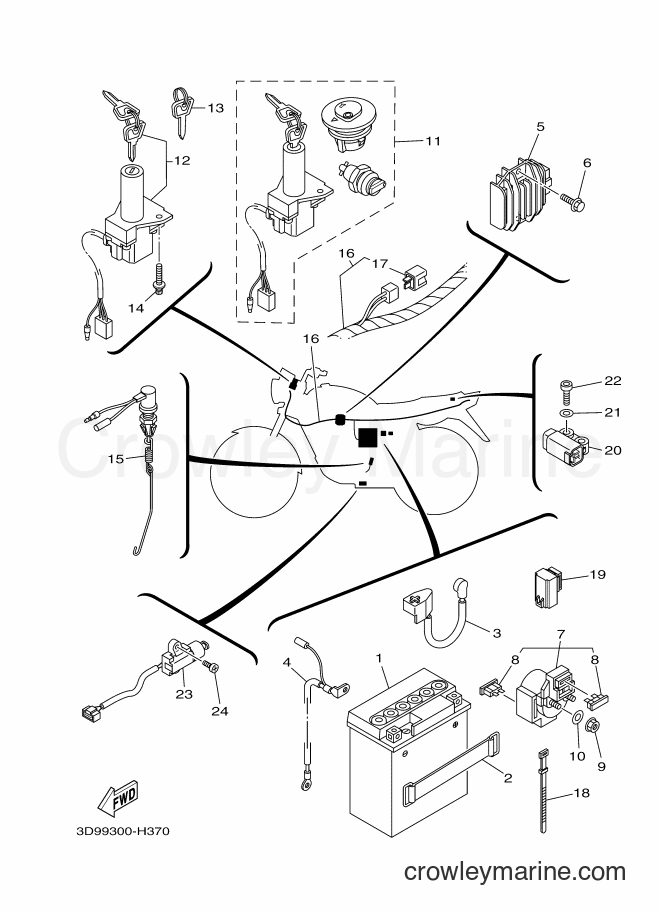 2009 Street Bike YBR125ED - YBR125ED (3D99) [010] - ELECTRICAL 1