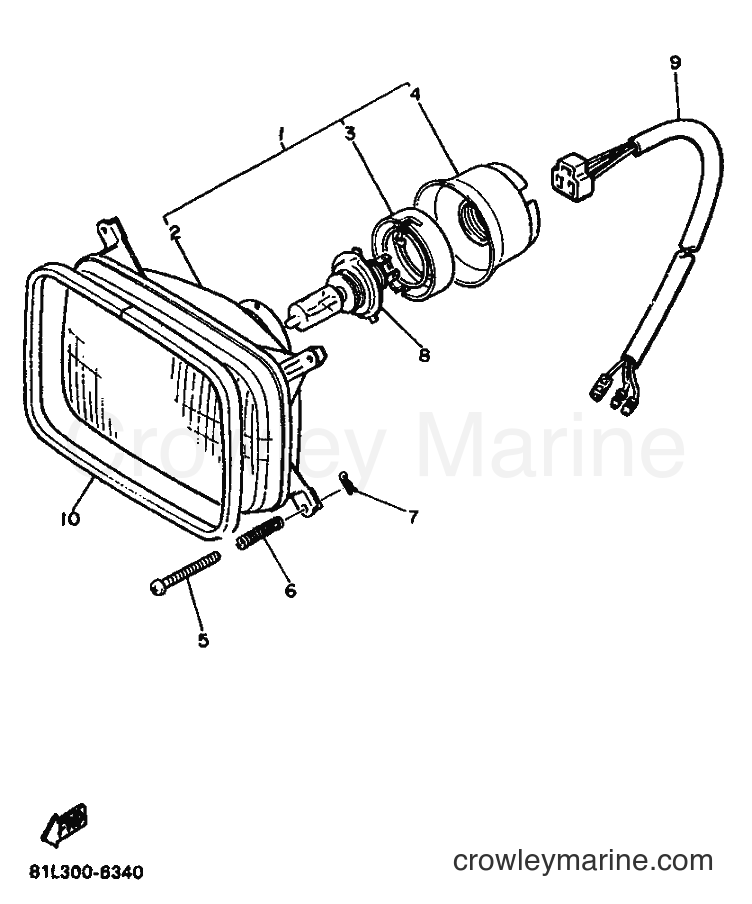 1996 Snowmobile ET340K - ET340K (81L) [999] - HEADLIGHT