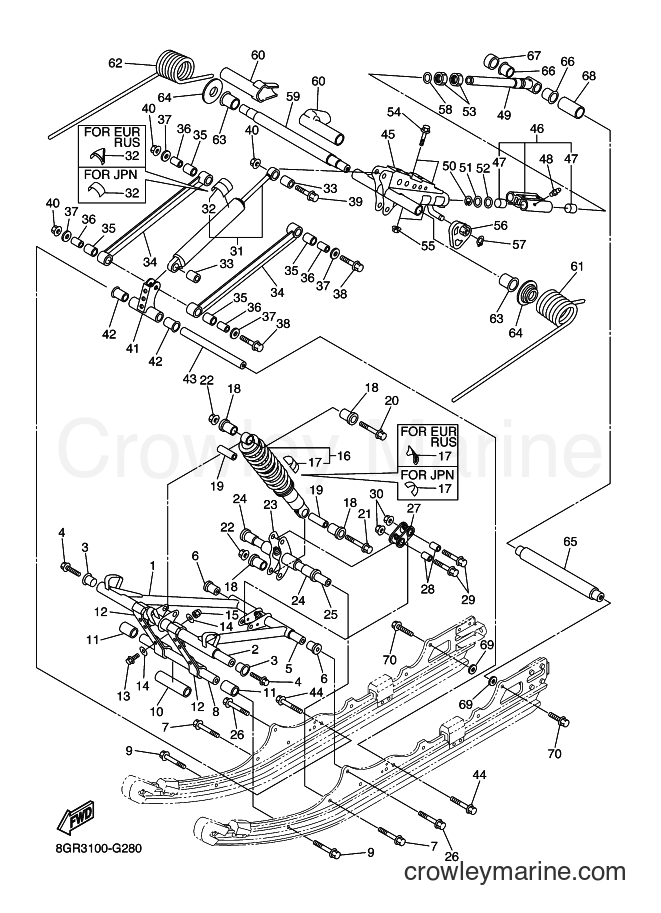 2009 Snowmobile RPZ50MP - RPZ50MP (8GR6) [010] - TRACK SUSPENSION 2