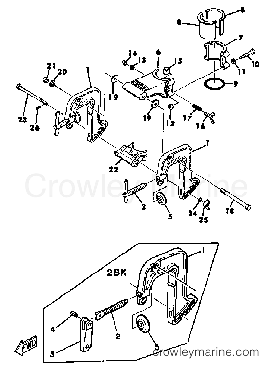 Yamaha Motors 2SN - BRACKET