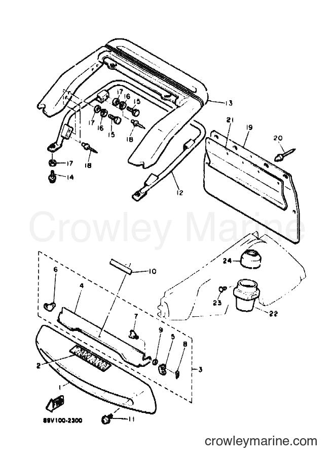 1992 Snowmobile VT480GT - VT480GT (89V1) [010] - BUMPER