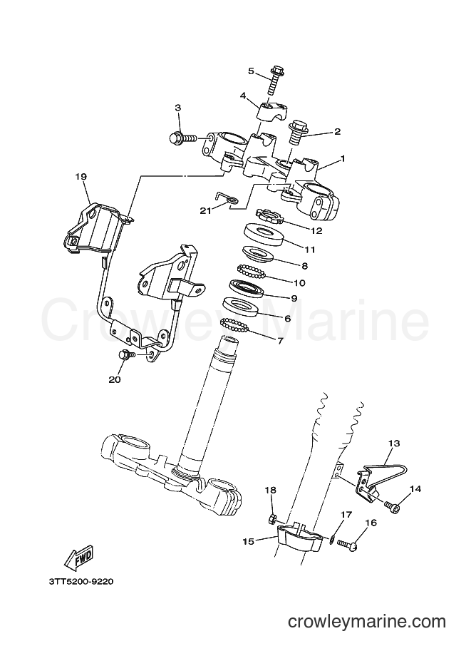1999 Dirt Bike DT175 - DT175 (3FJB) [010] - STEERING