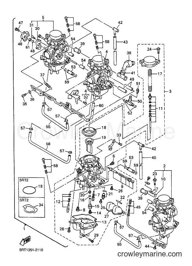 2002 Street Bike FZS600 - FZS600 (5RT2) [010] - CARBURETOR