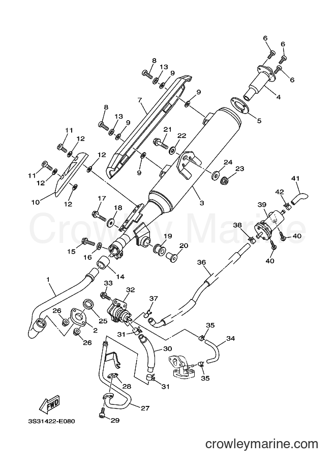2006 Scooter T110LE - T110LE (3S31) [010] - EXHAUST