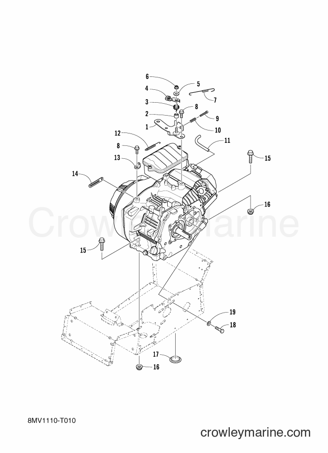 Yamaha Motors SRX120 (8MV1) [010] - ENGINE ASSEMBLY