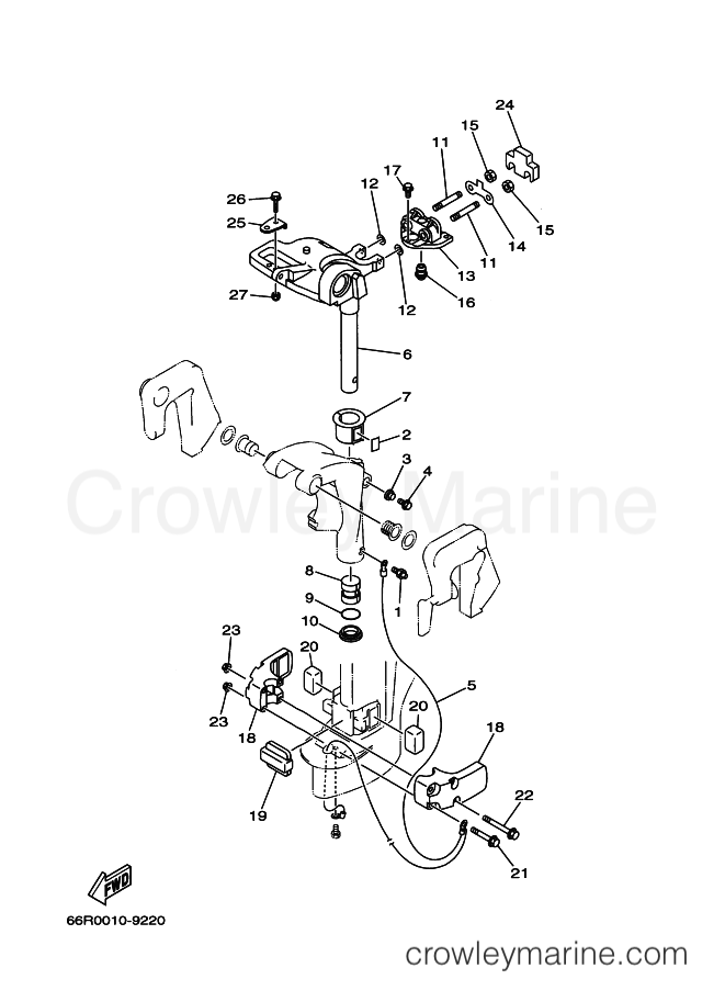 Yamaha Motors FT9.9D (66R) [020] - BRACKET 2