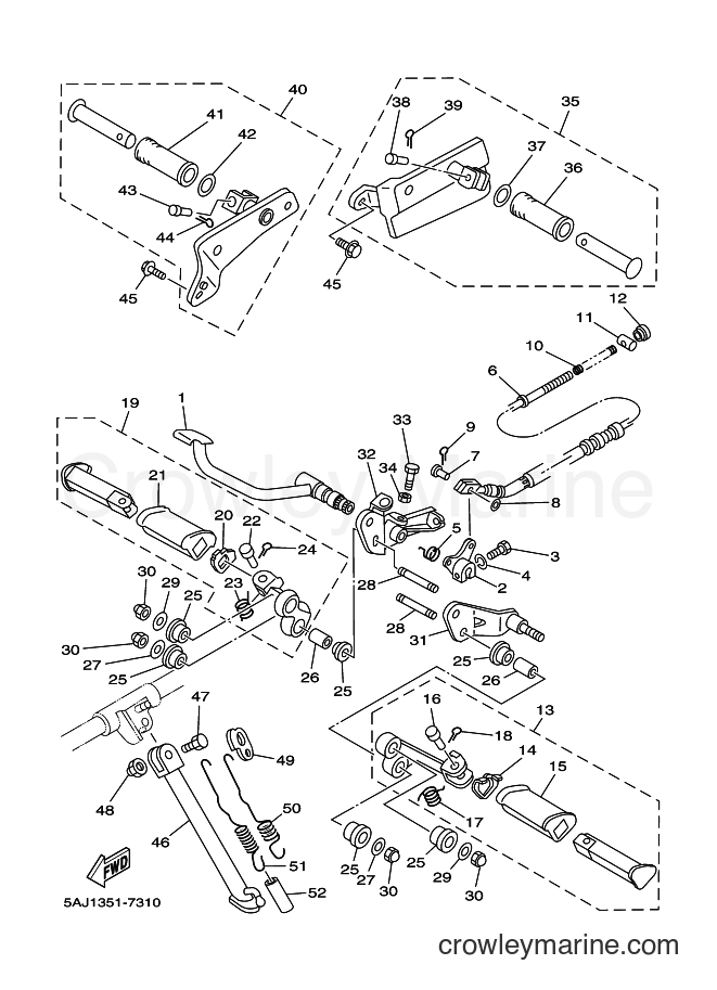 1999 Cruiser XV125S - XV125S (5AJB) [110] - STAND & FOOTREST