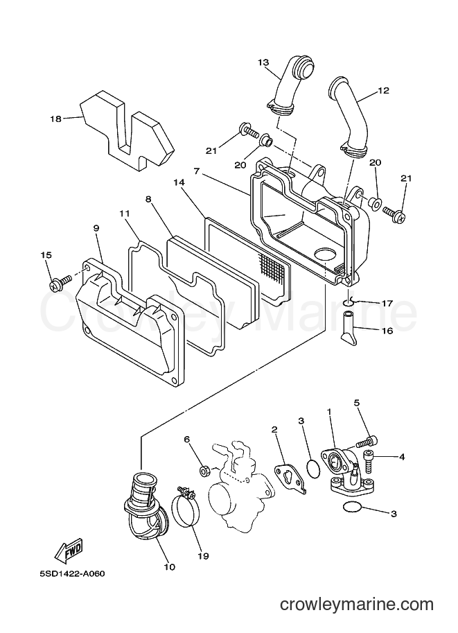 Yamaha Motors T105SE (5SD1) [010] - INTAKE
