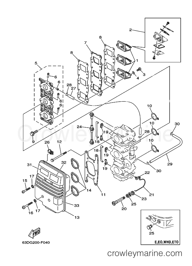 Yamaha Motors 50H (62XC) [210] - INTAKE